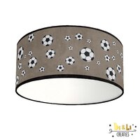 plafondlamp voetbal taupe