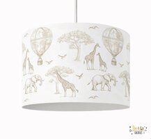 Hanglamp giraf, olifant en luchtballon