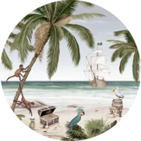 Muursticker Pirate Bay 100 cm