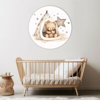 Muurcirkel beer in tipi