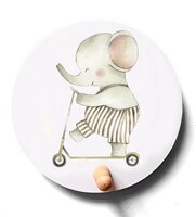 Kapstokje circus olifantje op step