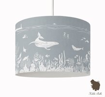 Hanglamp onderwaterwereld monochroom blauw