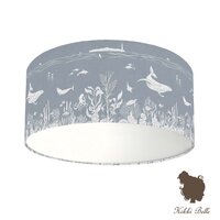 Plafondlamp onderwaterwereld monochroom blauw