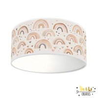 Plafondlamp regenboogjes aquarel