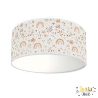 Plafondlamp Regenboogjes bloemen