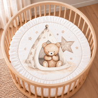 Boxkleed rond beer in tipi