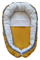 Babynestje confetii zwart/oker compleet