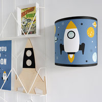 wandlamp raket blauw