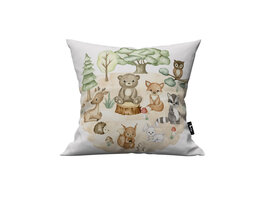 Kussen woodland bosdieren
