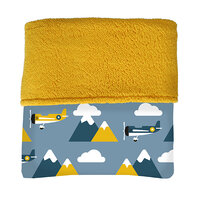 Teddydeken Piloot jeans blauw | Teddy naar keuze