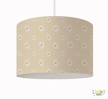 Hanglamp madeliefjes beige