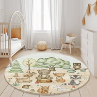 vloerkleed bosdieren woodland