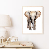 poster safari olifant