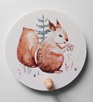 Kapstokje Bosdieren eekhoorn