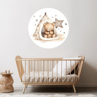 Muurcirkel beer in tipi