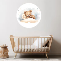 Muurcirkel Beertje op wolken