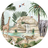 muurcirkel Jolly jungle