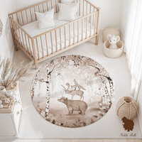 vloerkleed bear king brown