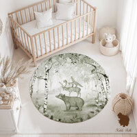 vloerkleed bear king green