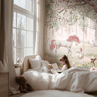 unicorn forest green behang kikki belle