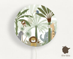 wandlamp rond jungle joy