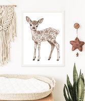 poster floral hertje