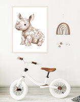 poste floral neushoorn