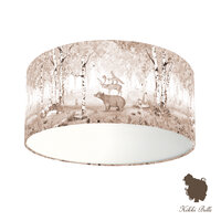 plafondlamp bear king brown