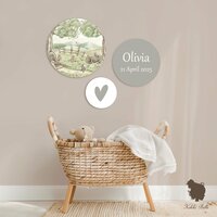 muurcirkel set mouse family kikki belle