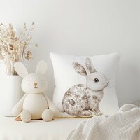 Kussen Floral konijntje