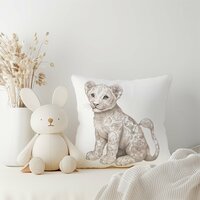 Kussen Floral leeuwtje