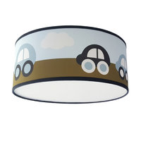 Plafondlamp Auto's olijfgroen/blauw