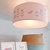Plafondlamp Bloemen & vlinders silhouet roze Plafondlamp Bloemen & vlinders silhouet roze