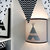wandlamp silhouet tipi stof maantjes