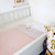 Ledikantdeken Babykamer confetti roze | Wafelstof roze