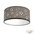 plafondlamp voetbal taupe