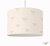 Hanglamp beige streep met strikjes