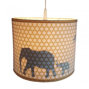 Lamp jungle silhout oker