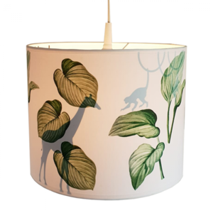 Lamp jungle bladeren silhouet