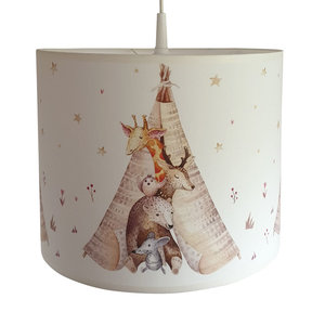 Hanglamp Aquarel Tipi met diertjes