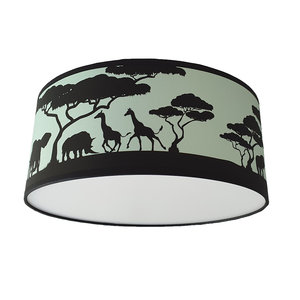 plafondlamp safari silhouet custommade mint