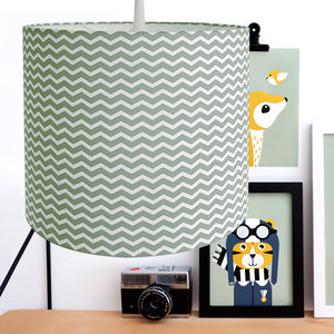 Lamp basic Zigzag | bleek groen