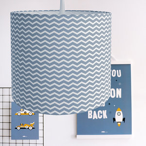 Lamp basic Zigzag | jeans blauw