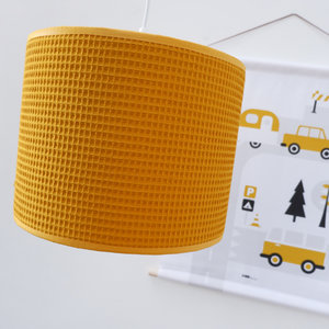 Hanglamp Wafelstof | oker geel