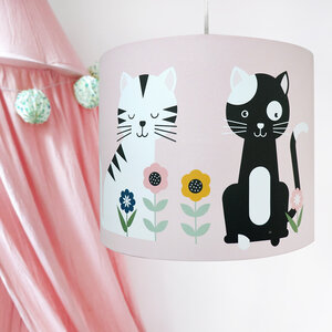 Lamp Kittens Kinderkamer | oud roze