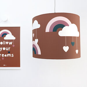 Hanglamp Regenboog Kinderkamer | terracotta bruin