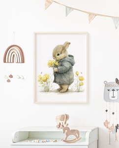 poster bunny flowers 7