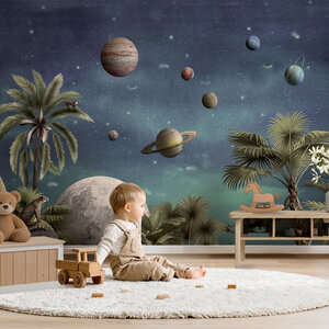 pretty planets behang kikki belle