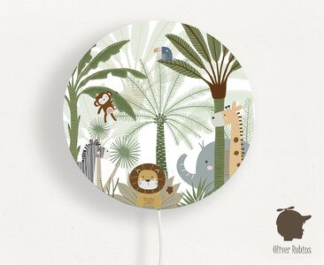 wandlamp rond jungle joy