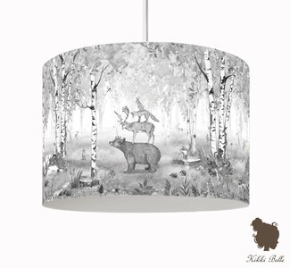 Hanglamp King bear black & white